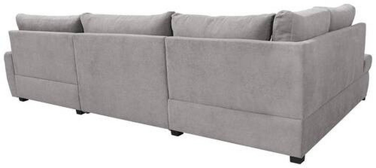ECKSOFA in Velours Fango  - Chromfarben/Fango, Design, Kunststoff/Textil (173/322/174cm) - Livetastic