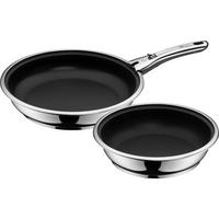 SET PONEV Click & Serve nerjaveče jeklo 3-delni  - barve nerjavečega jekla/črna, Design, kovina - WMF