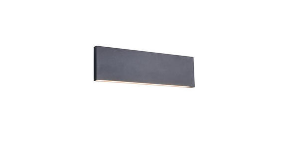 LED-WANDLEUCHTE 28/4,5/8 cm  - Schwarz, Design, Kunststoff/Metall (28/4,5/8cm) - Novel