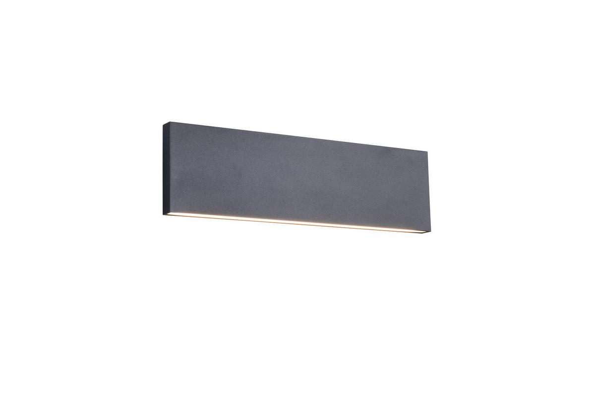 LED-WANDLEUCHTE 28/4,5/8 cm  - Schwarz, Design, Kunststoff/Metall (28/4,5/8cm) - Novel