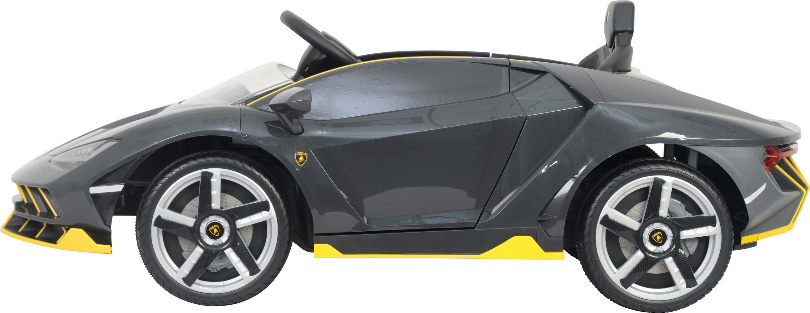 Thumbnail - Xxxl Elektro-Kinderauto Lamborghini, Gelb, Grau, Schwarz, Metall, Kunststoff, 73x49x134.7 cm, EN 71, Spielzeug, Kindersp...