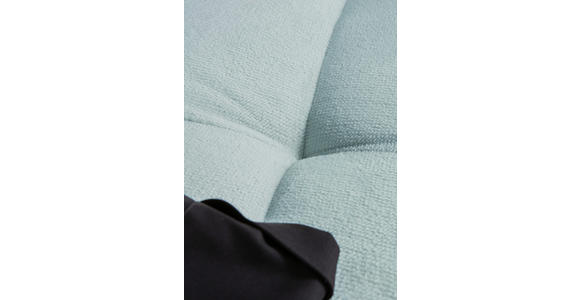 ECKSOFA  in Plüsch Mintgrün  288/190 cm  - Dunkelbraun/Mintgrün, KONVENTIONELL, Holz/Textil (288/190cm) - Carryhome