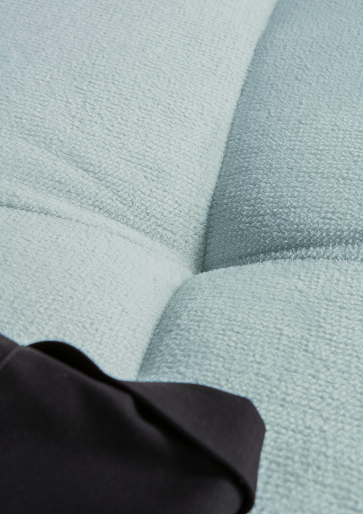 ECKSOFA  in Plüsch Mintgrün  288/190 cm  - Dunkelbraun/Mintgrün, KONVENTIONELL, Holz/Textil (288/190cm) - Carryhome