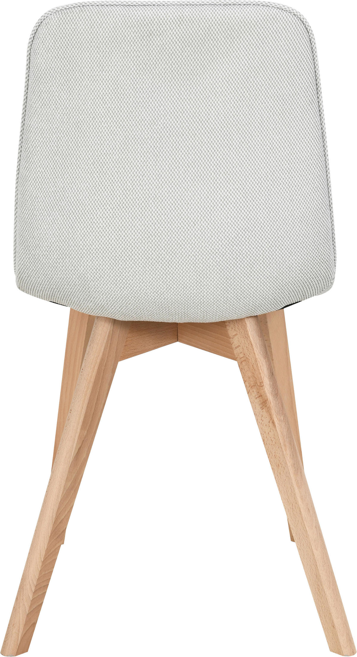 STUHL   Leinenoptik  Buchefarben, Hellgrau  - Buchefarben/Hellgrau, Modern, Holz/Textil (45/88/54cm) - Stylife