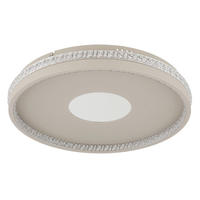 STROPNÍ LED SVÍTIDLO, 41/6.5 cm  - čiré/pískové barvy, Design, kov/plast (41/6.5cm) - Globo