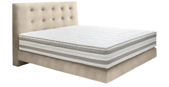 BOXSPRINGBETT 160/200 cm in Naturfarben - Naturfarben, KONVENTIONELL, Holz/Textil (160/200cm) - Dieter Knoll