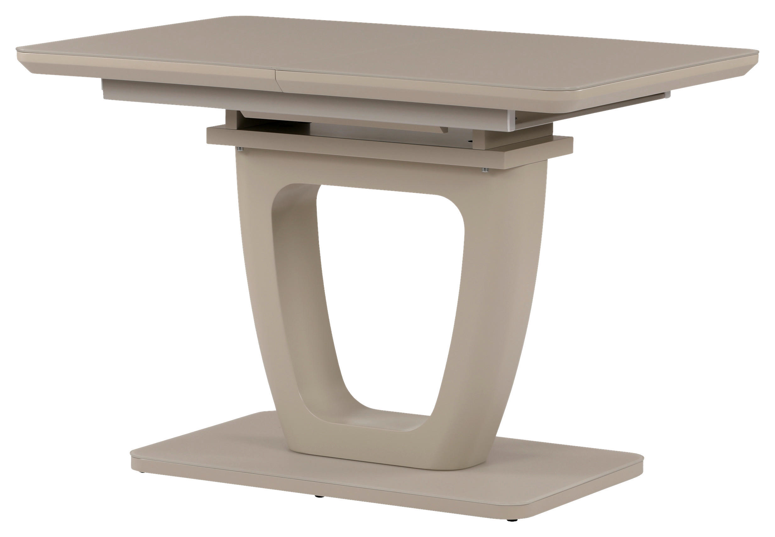JEDÁLENSKÝ STÔL, cappuccino, 110-150/76/75 cm - cappuccino, Modern, drevo/sklo (110-150/76/75cm) - Cantus