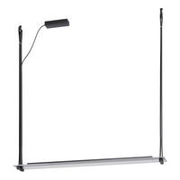 LED-HÄNGELEUCHTE 116/16/116 cm  - Schwarz, Design, Glas/Metall (116/16/116cm) - Eglo
