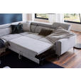 ECKSOFA in Velours Grau  - Schwarz/Grau, Design, Textil/Metall (236/262cm) - Hom`in