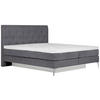 BOXSPRINGBETT 180/200 cm  in Grau  - Grau, Design, Textil/Metall (180/200cm) - Welnova