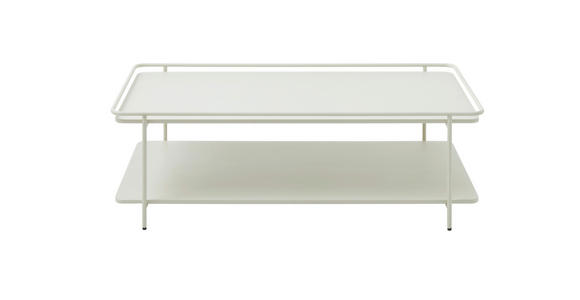COUCHTISCH - Creme, Basics, Metall (110/55/34cm) - Xora