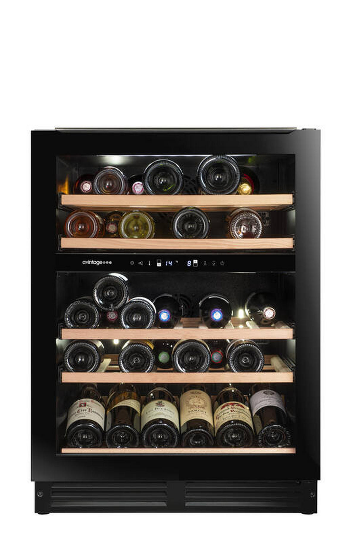 WEINKÜHLSCHRANK AVU51D82  - Basics, Glas/Holz (59,5/81,7/57,4cm)