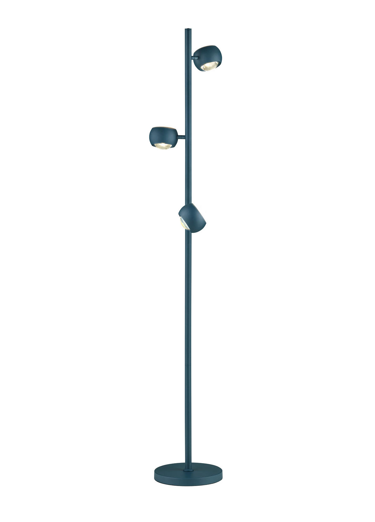 LED-STEHLEUCHTE Cannon 25/150 cm   - Blau, KONVENTIONELL, Metall (25/150cm) - Musterring