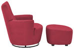 SESSEL Cord Beere    - Beere/Schwarz, Design, Textil/Metall (80/96/88cm) - SetOne by Musterring