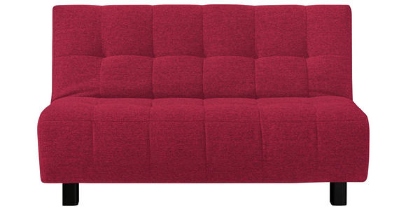 SCHLAFSOFA  in Rot  - Rot/Schwarz, Design, Textil/Metall (145/92/102cm) - Novel