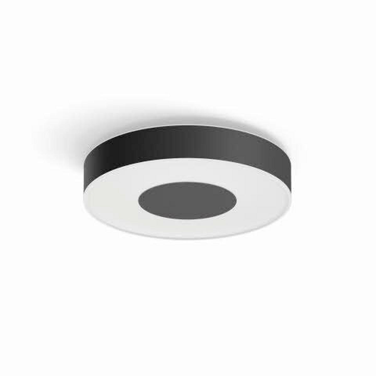 LED-DECKENLEUCHTE White & Color Ambiance Infuse M  Smart 38,1/8,4 cm   - Schwarz, Design, Metall (38,1/8,4cm) - Philips HUE