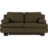 SCHLAFSOFA Flachgewebe Olivgrün  - Wengefarben/Olivgrün, KONVENTIONELL, Holz/Textil (203/94/100cm) - Novel