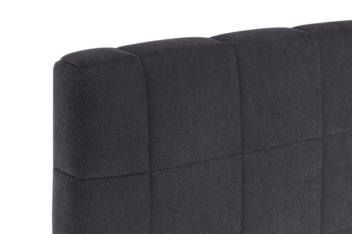 BOXSPRINGBETT 140/200 cm,  in Anthrazit  - Anthrazit/Schwarz, Design, Kunststoff/Textil (140/200cm) - Welnova