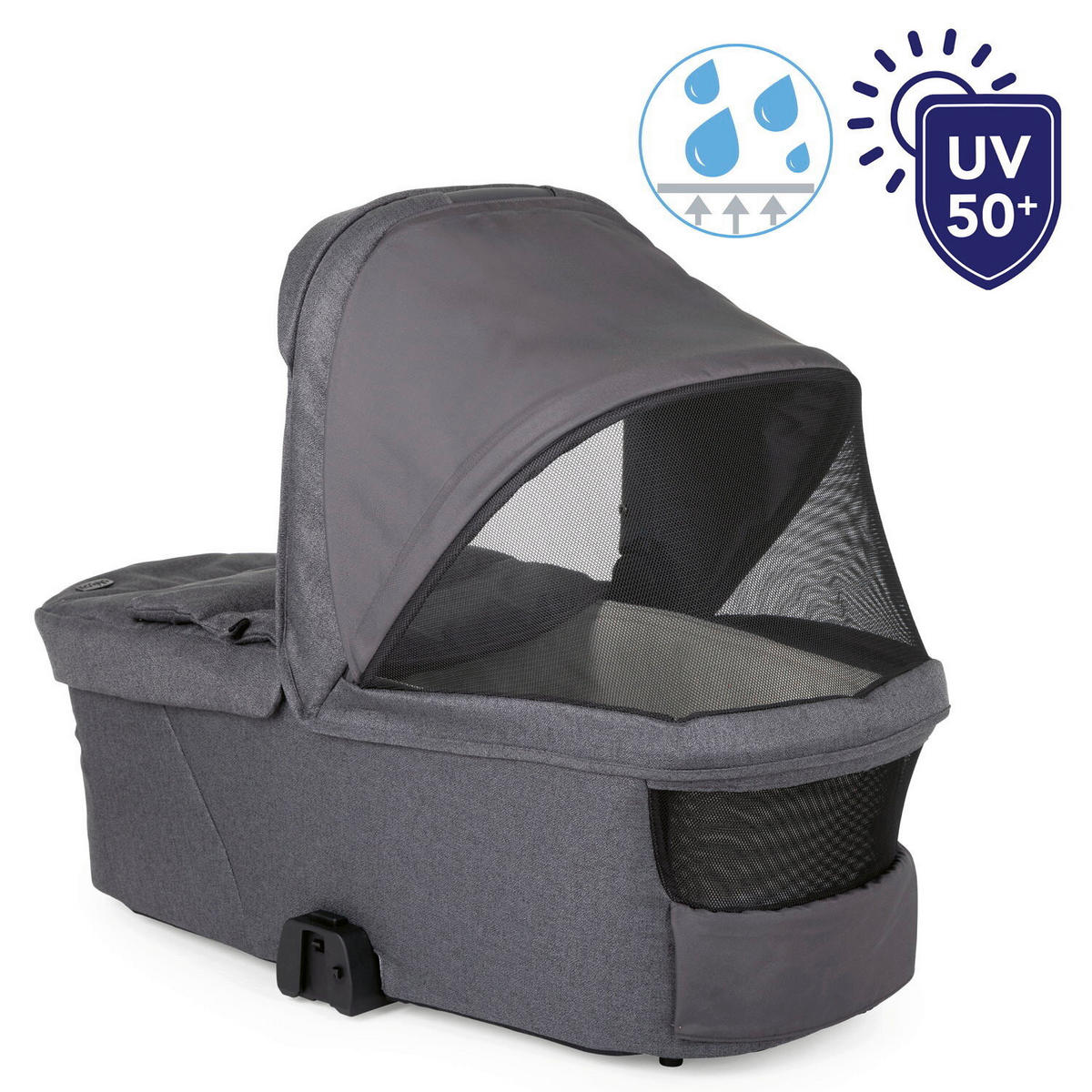 LIEGEWANNE Flexi  - Schwarz, Basics, Textil (43/64/83cm) - Chicco