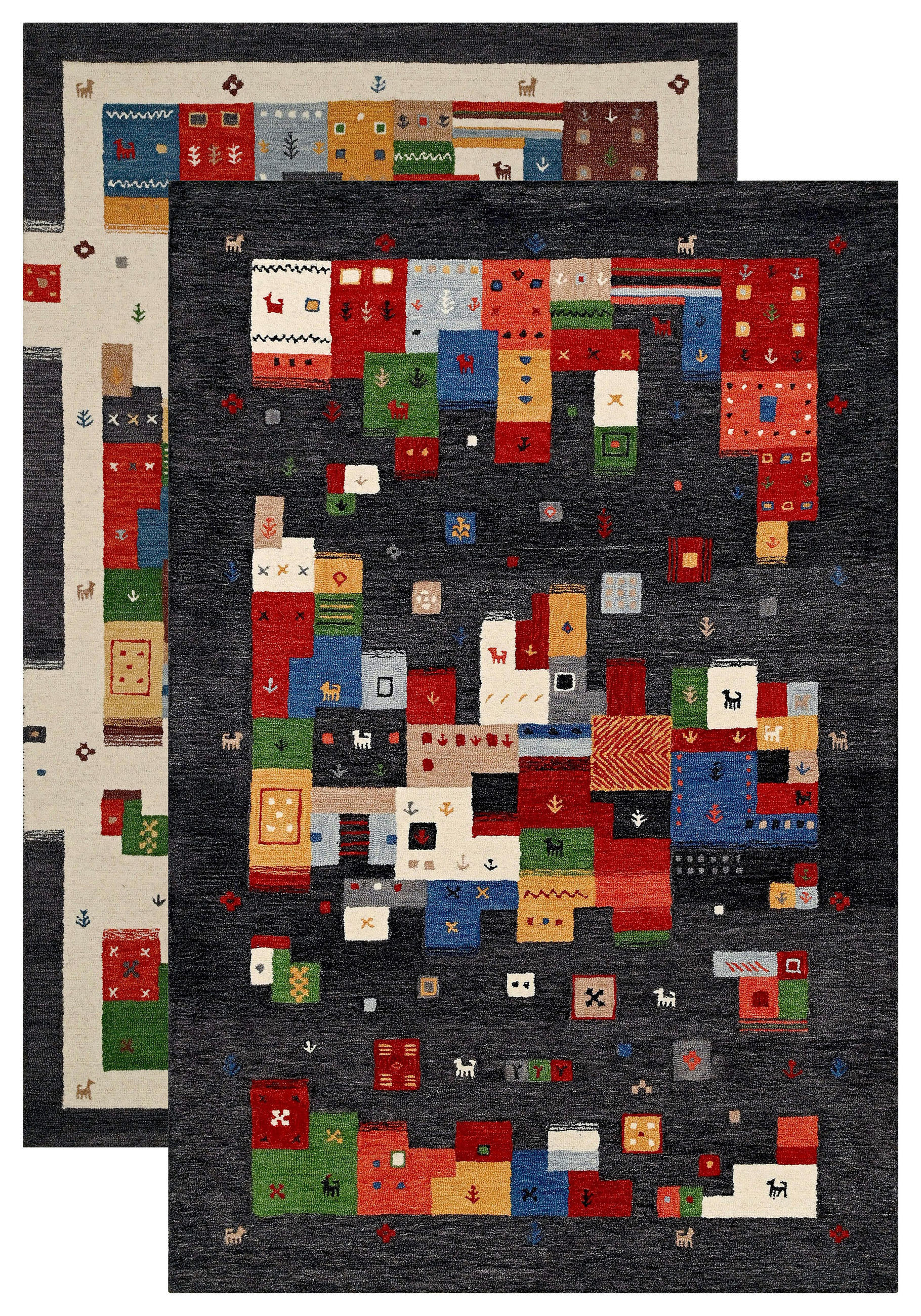 COVOR DIN LÂNĂ - antracit, Konventionell, textil (160/230cm) - Novel