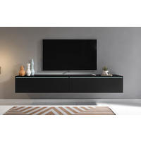 LOWBOARD D180  in 180/30/33 cm  - Schwarz/Graphitfarben, LIFESTYLE, Holzwerkstoff/Kunststoff (180/30/33cm) - P & B