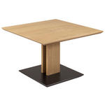 COUCHTISCH in Holz, Holzwerkstoff 70/70/47-66 cm  - Eichefarben/Schwarz, Natur, Holz/Holzwerkstoff (70/70/47-66cm) - Venda