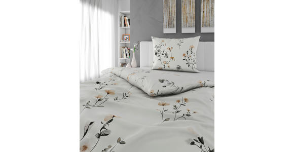 WENDEBETTWÄSCHE Mavie Satin 140/200 cm  - Naturfarben, KONVENTIONELL, Textil (140/200cm) - Esposa