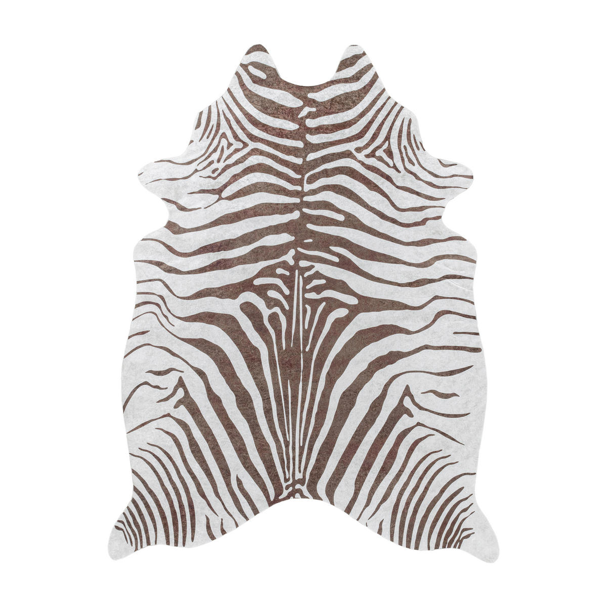 KONSTFÄLL 150/200 cm Etosha  - vit/brun, Design, läder/textil (150/200cm) - Novel