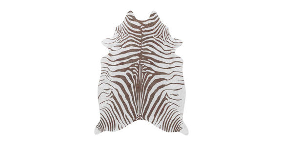 FELLTEPPICH 100/135 cm Etosha - Braun/Weiß, Design, Leder/Textil (100/135cm) - Novel