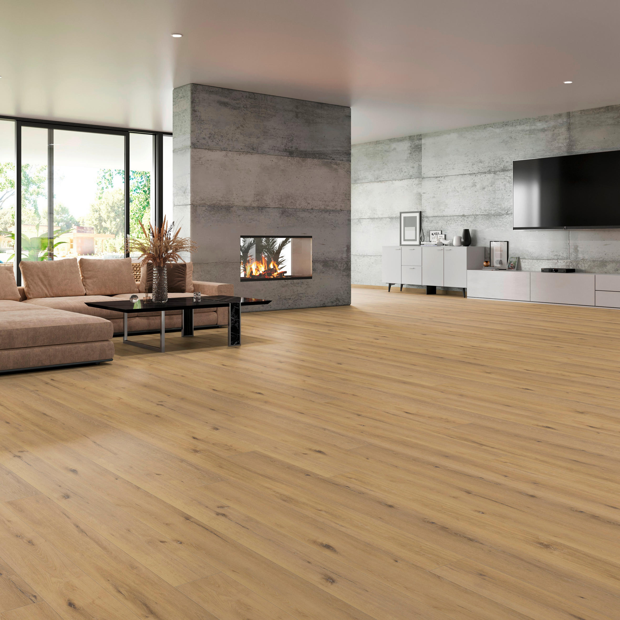 VINYLBODEN Grando Eiche Savanne 100019601  per  m² - Design, Holz (220/21,6/1,0cm) - Tilo