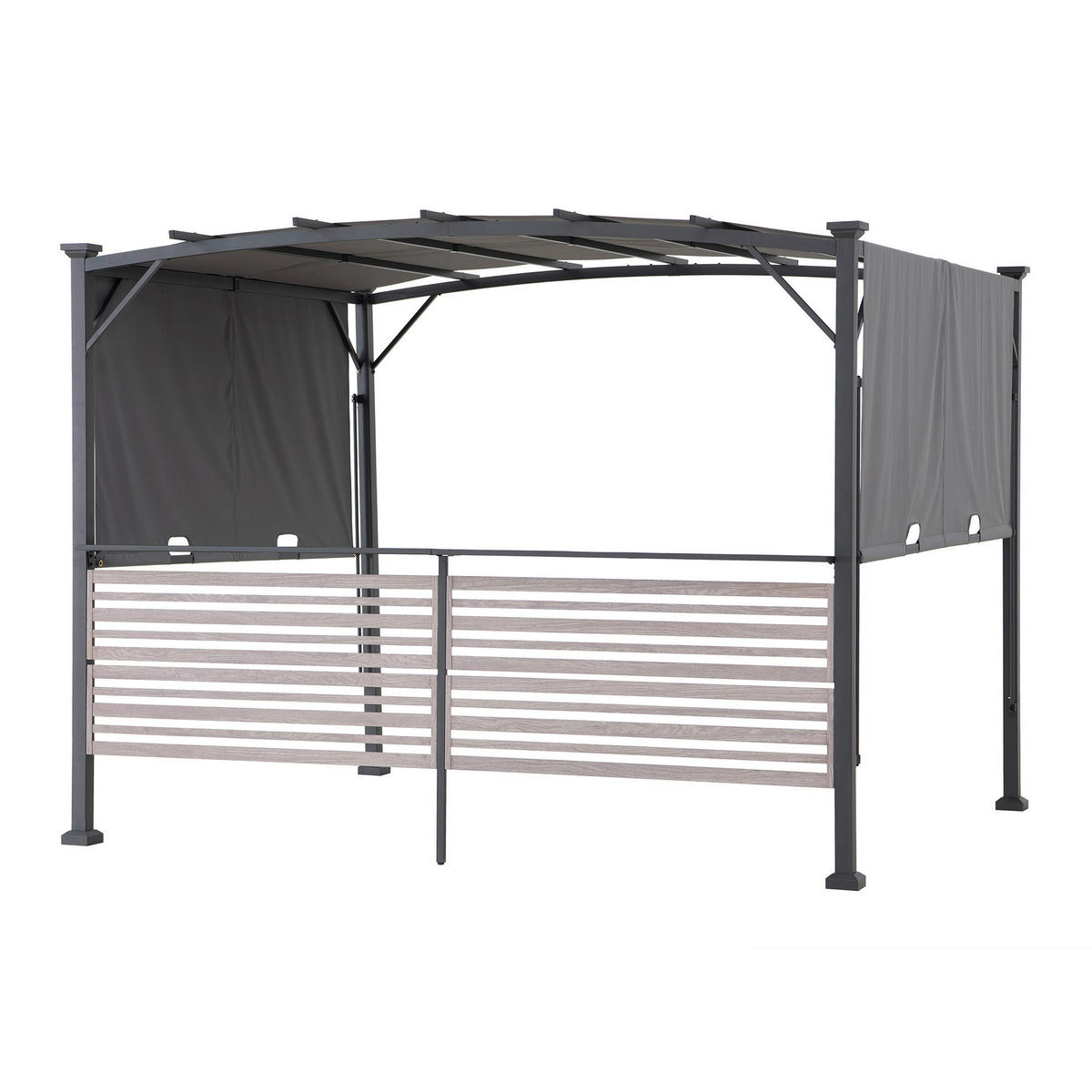 PERGOLA 300/227/270 cm   - Anthrazit/Grau, Basics, Textil/Metall (300/227/270cm) - Modante