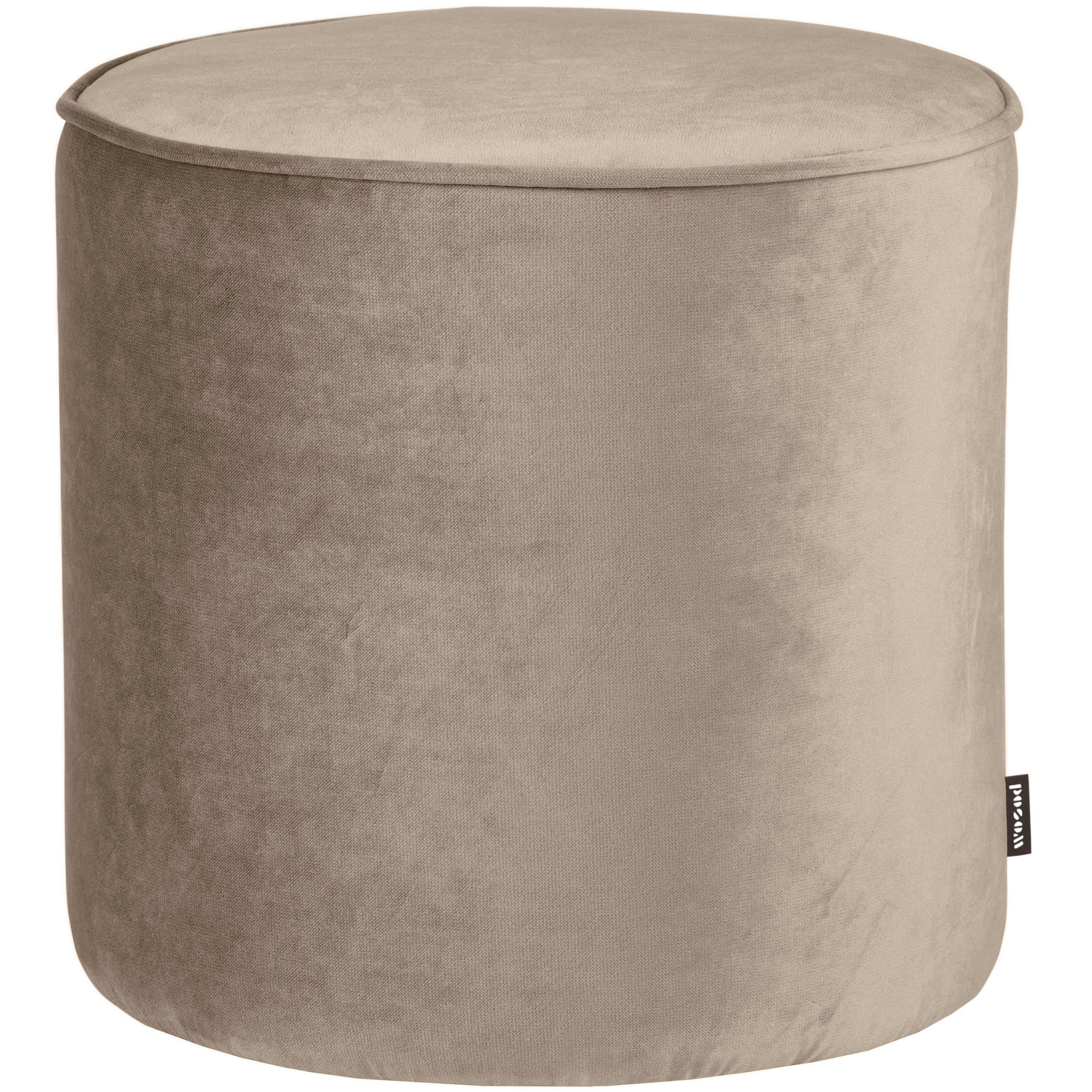 HOCKER Sara Samt Khaki  - Khaki, Design, Textil (46/46/46cm) - Livetastic