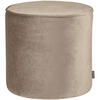 HOCKER Sara Samt Khaki  - Khaki, Design, Textil (46/46/46cm) - Livetastic