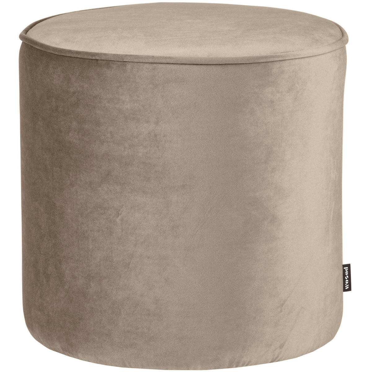 HOCKER Sara Samt Khaki  - Khaki, Design, Textil (46/46/46cm) - Livetastic