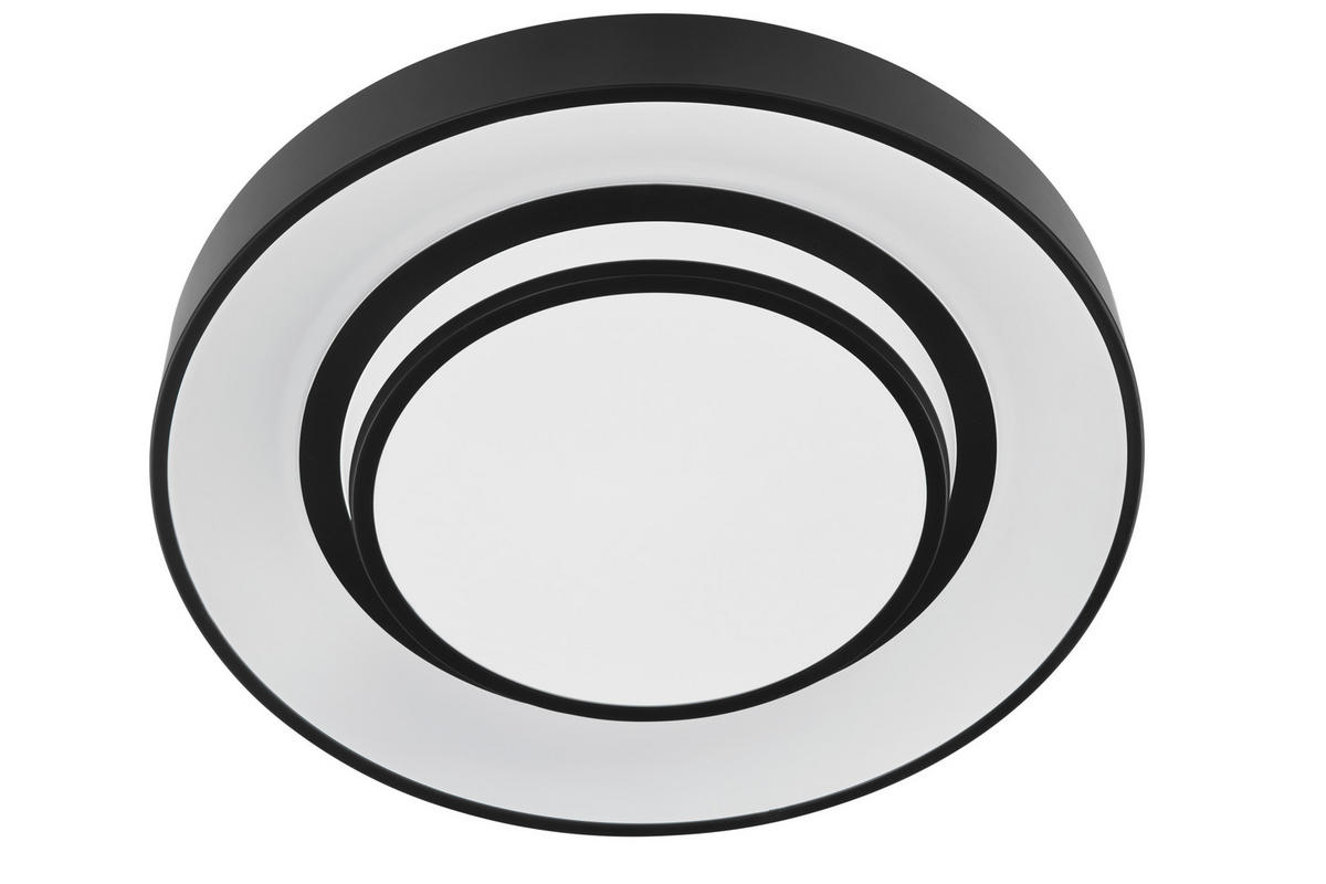 PLAFONIERĂ CU LED - alb/negru, Trend, plastic/metal (48/8,5cm) - Novel