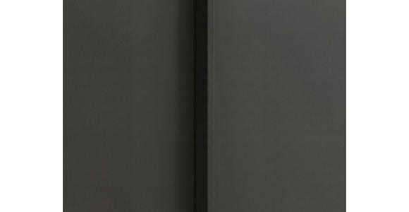DREHTÜRENSCHRANK 201/223/61 cm,  in Graphitfarben, 4-türig  - Graphitfarben, Basics, Holzwerkstoff/Metall (201/223/61cm) - Novel