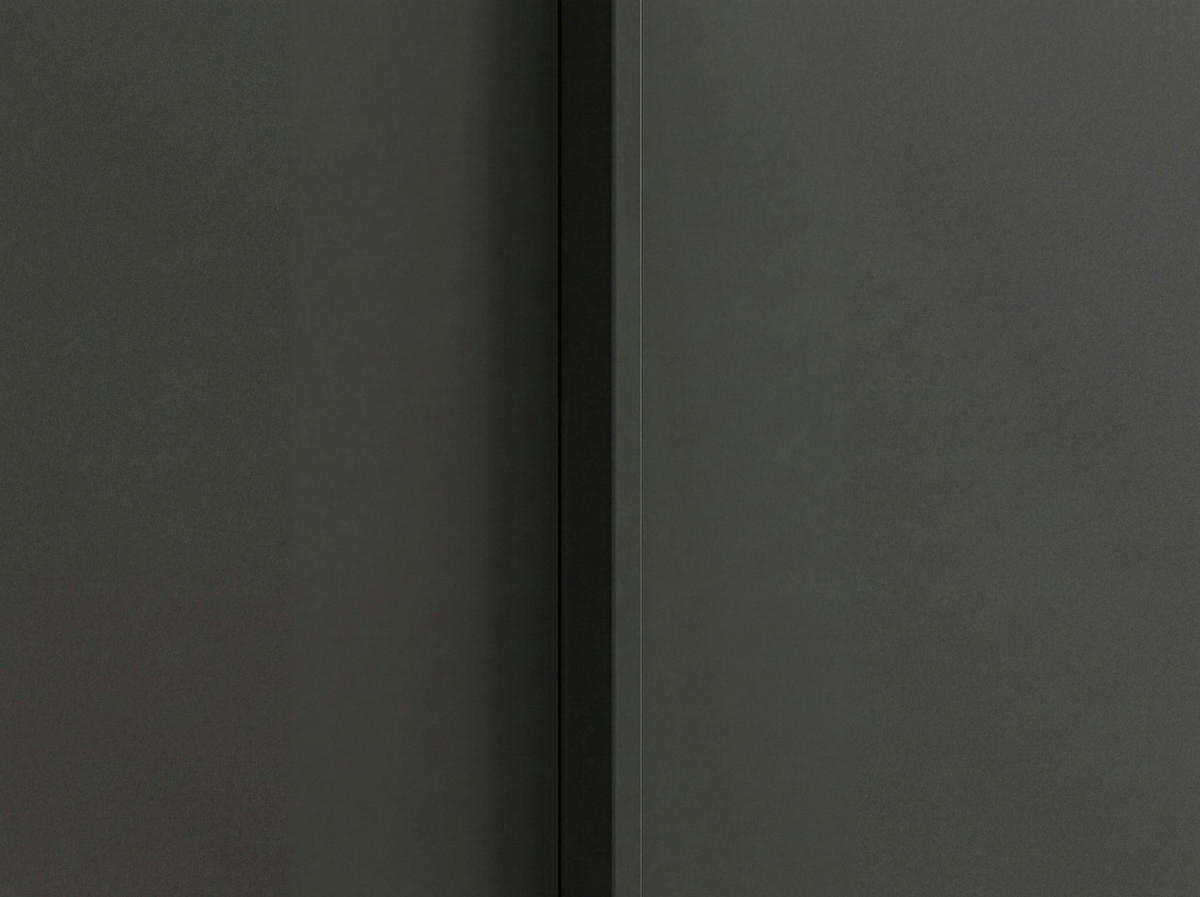 DREHTÜRENSCHRANK 201/223/61 cm,  in Graphitfarben, 4-türig  - Graphitfarben, Basics, Holzwerkstoff/Metall (201/223/61cm) - Novel