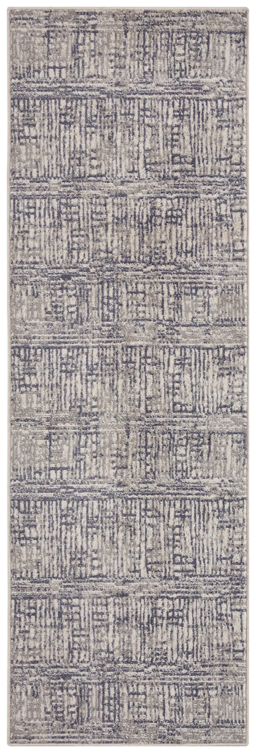 LÄUFER 80/200 cm Terrain  - Creme/Grau, Design, Kunststoff/Textil (80/200cm)