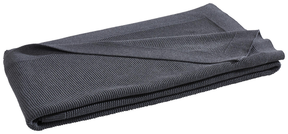 WOHNDECKE BEJA 150/200 cm  - Dunkelgrau, Basics, Textil (150/200cm) - Dieter Knoll