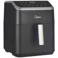 HEIßLUFTFRITTEUSE Airfryer MAD70000ADK 7 l  - Silberfarben/Schwarz, Basics, Kunststoff (38,7/34,3/27,1cm) - Midea