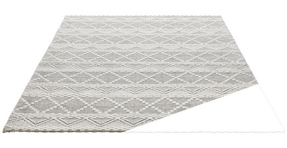 HANDWEBTEPPICH 70/130 cm  - Schwarz/Weiß, KONVENTIONELL, Textil (70/130cm) - Linea Natura