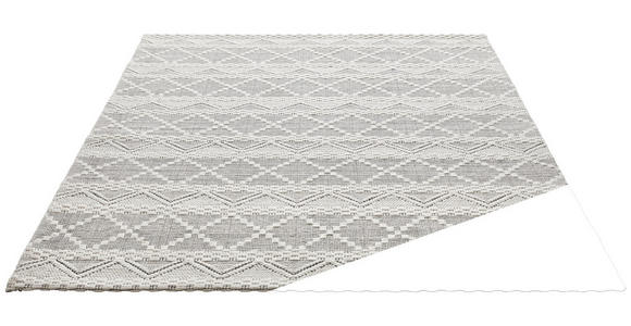 HANDWEBTEPPICH 130/190 cm Fjord  - Schwarz/Weiß, KONVENTIONELL, Textil (130/190cm) - Linea Natura