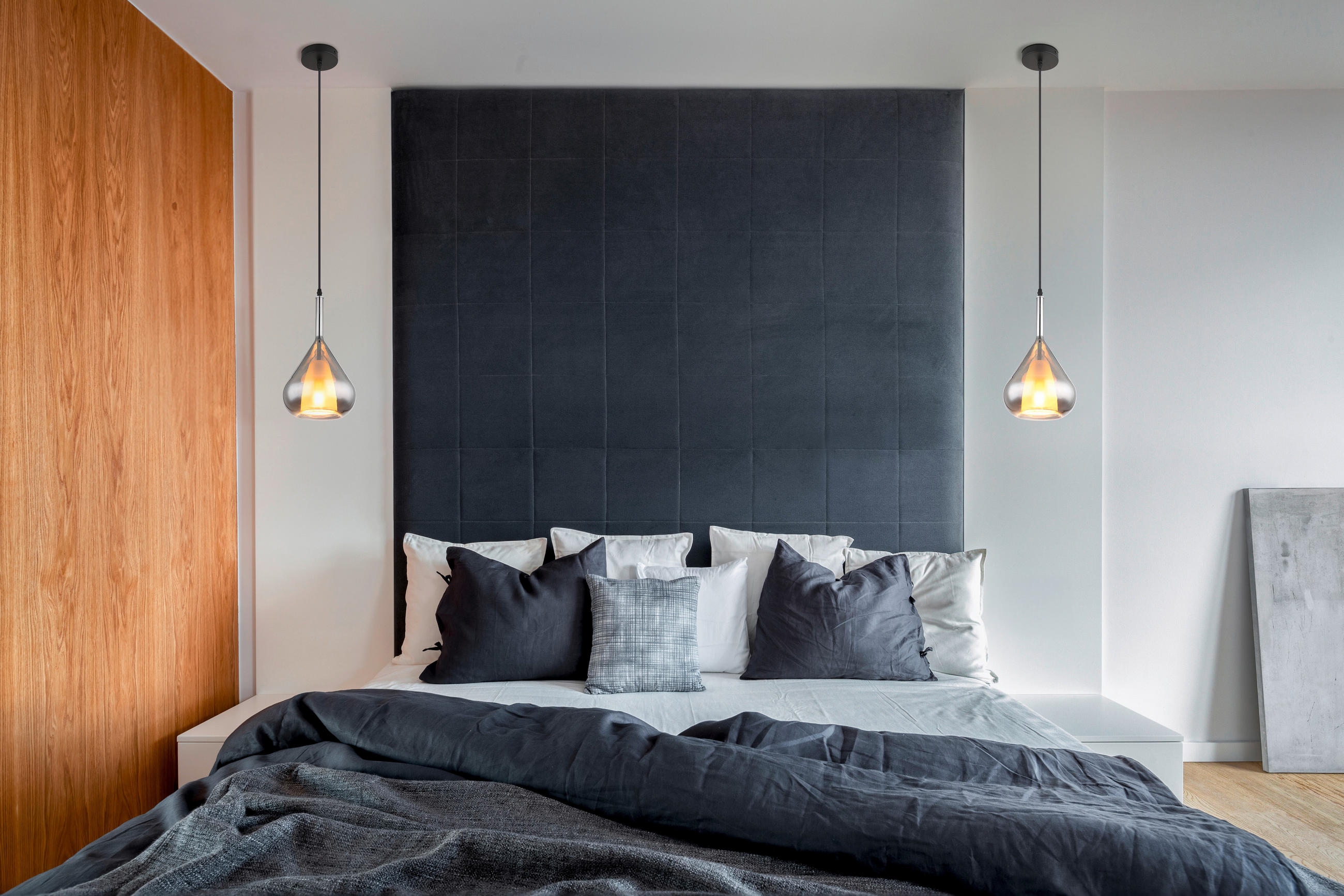 HÄNGELEUCHTE 20/150 cm    - Schwarz/Grau, Design, Glas/Metall (20/150cm) - Globo