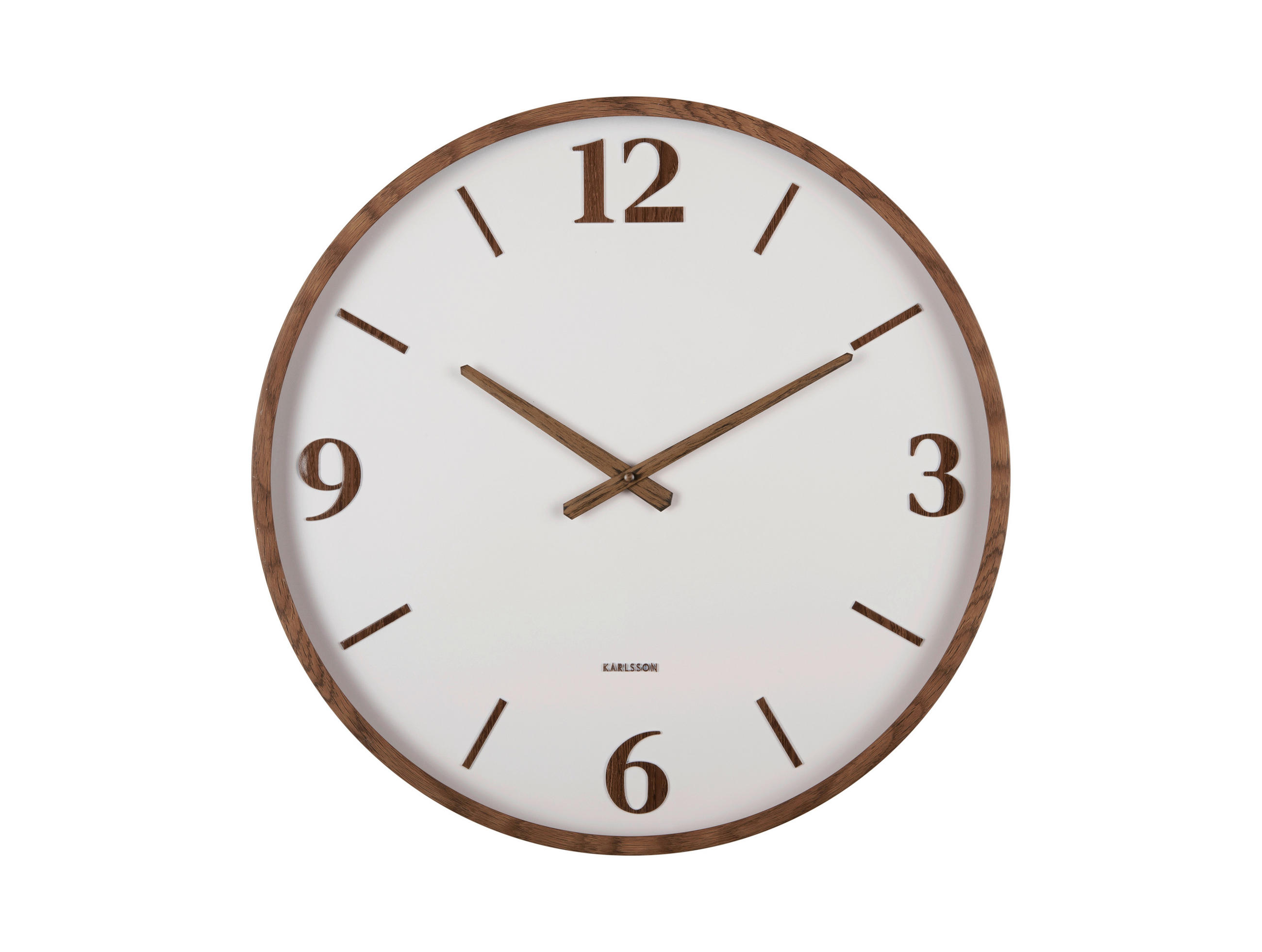 WANDUHR Detalle Grau  - Grau, Basics, Kunststoff (51cm) - Karlsson