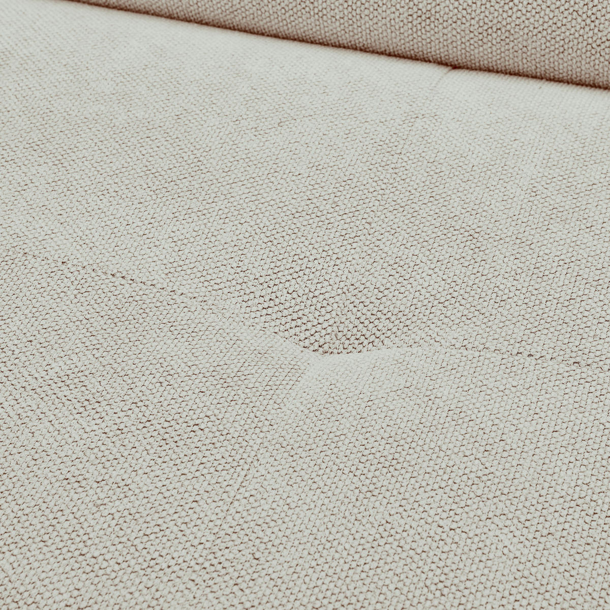 ECKSOFA in Webstoff Creme  - Creme/Schwarz, Design, Textil/Metall (280/235cm) - Hom`in
