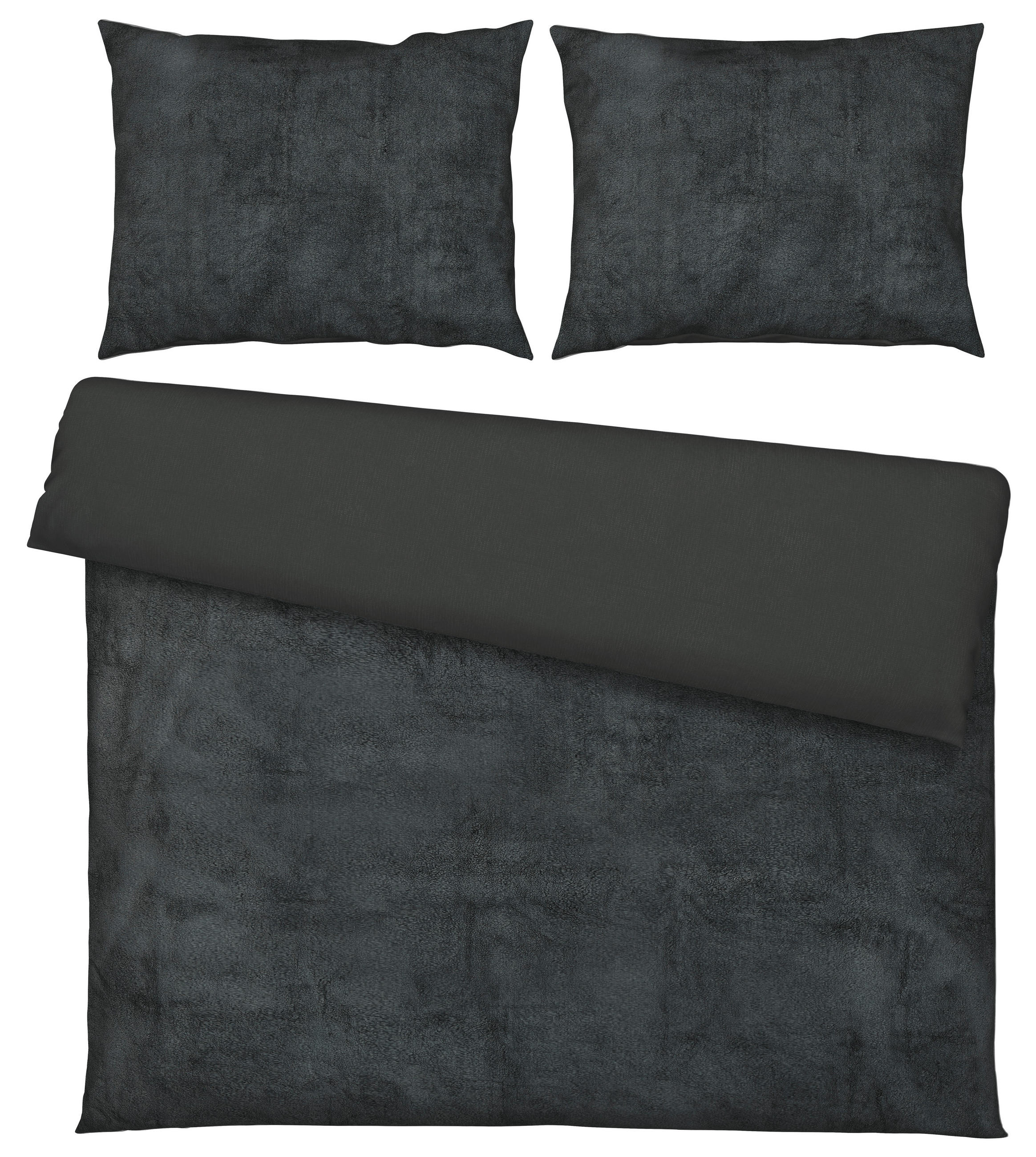 POSTELJNINA TEDDY 200/200 cm žamet, plišast material antracit  - antracit, Basics, tekstil (200/200cm) - Esposa