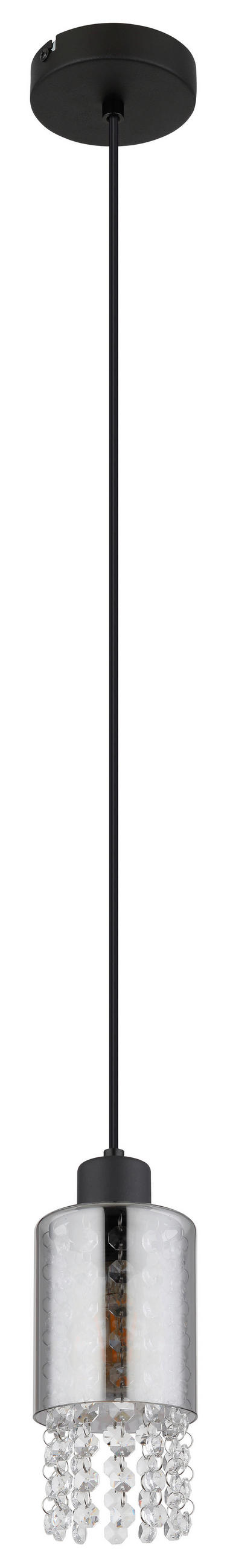LAMPĂ SUSPENDATĂ 10/120 cm  - străveziu/negru, Konventionell, plastic/sticlă (10/120cm) - Globo
