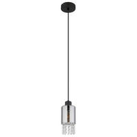 LAMPĂ SUSPENDATĂ 10/120 cm  - străveziu/negru, Konventionell, plastic/sticlă (10/120cm) - Globo