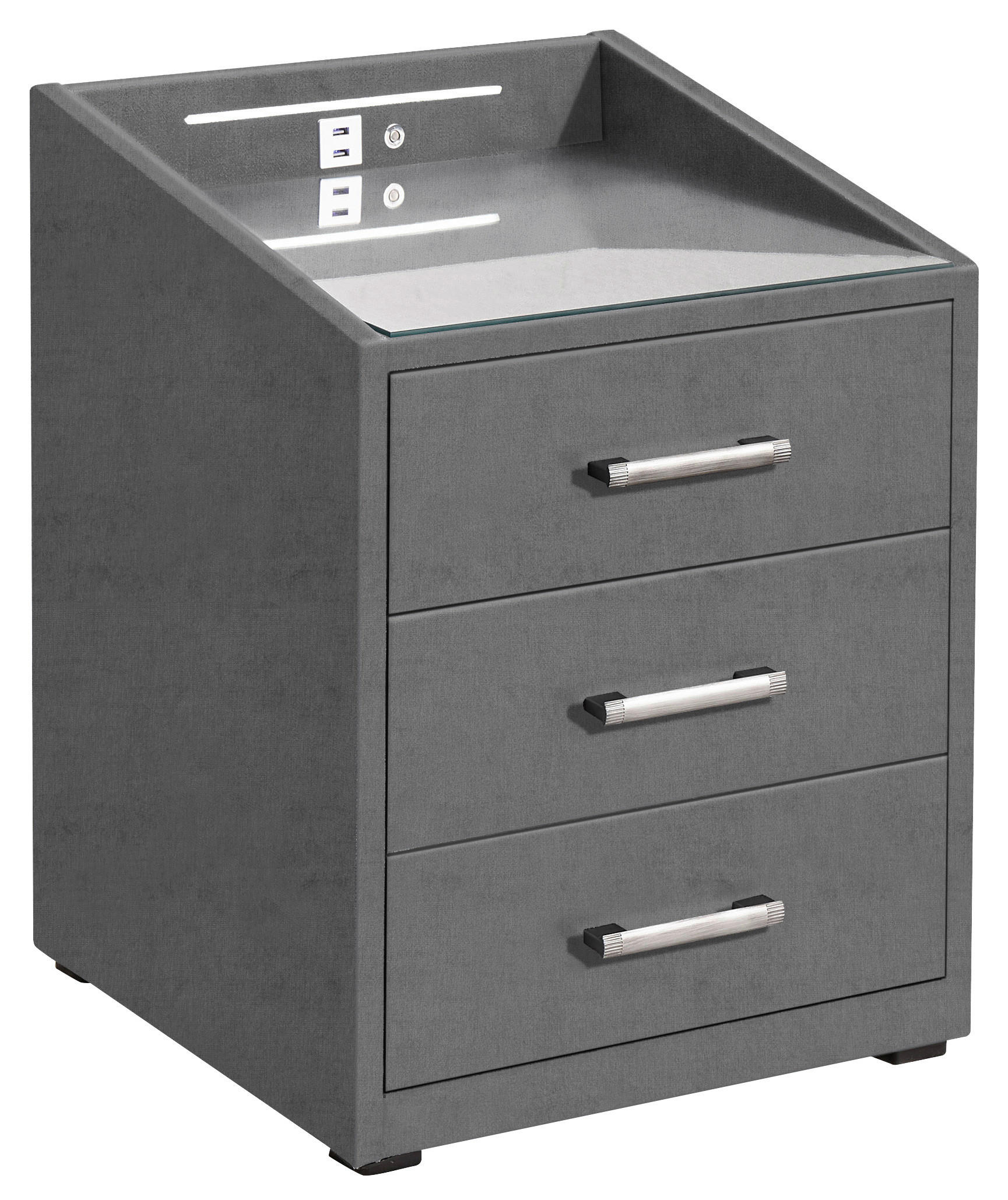 MID.YOU NOČNÍ STOLEK, antracitová, 47/61/46 cm