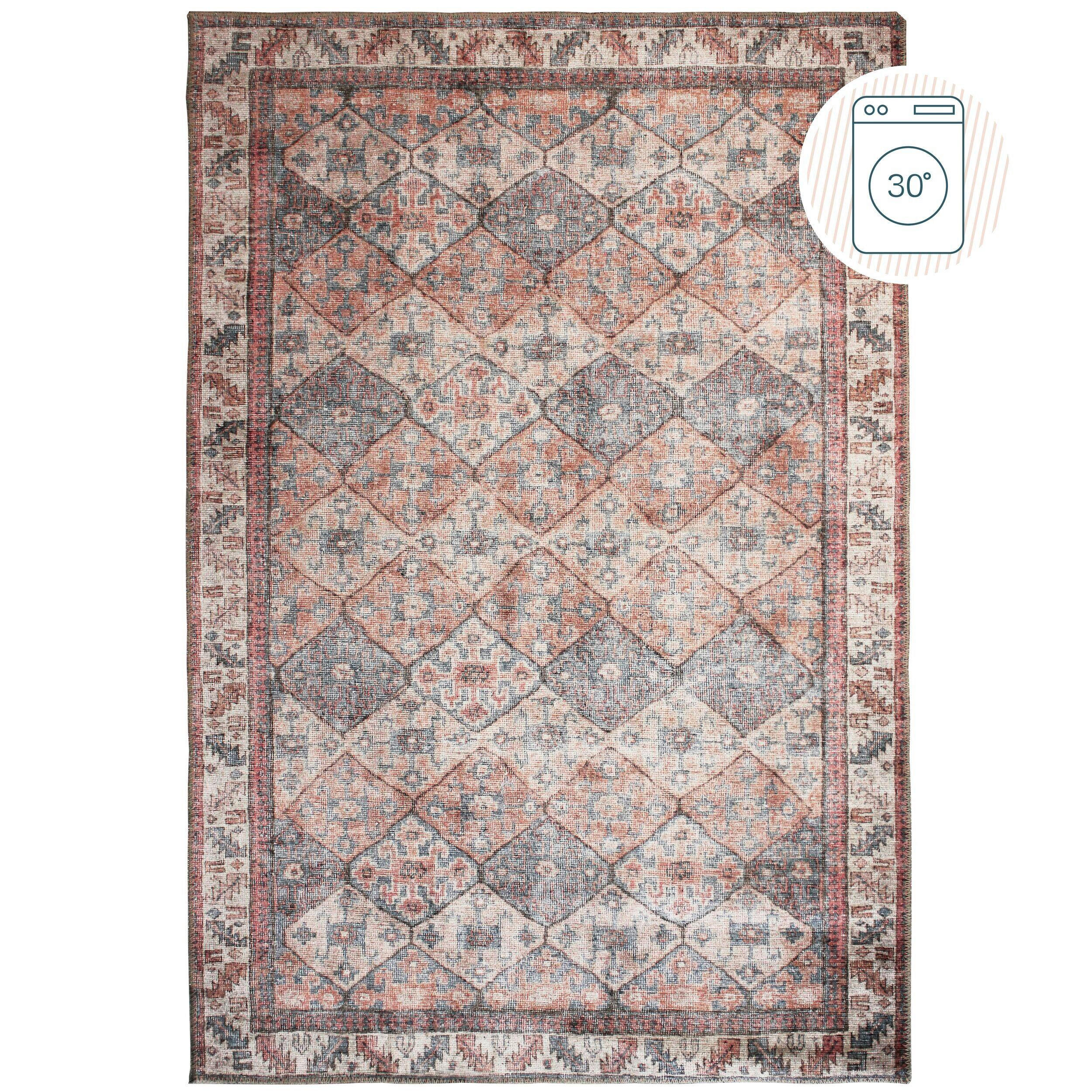 Flair Rugs Webteppich Blau 190x290 cm